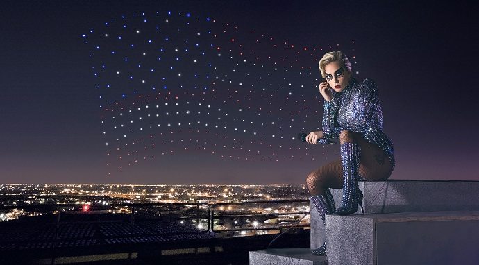 Lady Gaga's Super Bowl halftime show 2017 with drone