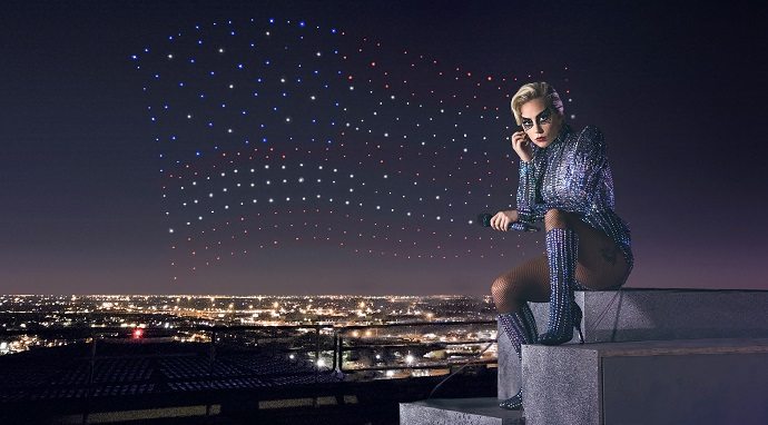 Lady Gaga's Super Bowl halftime show 2017 with drone