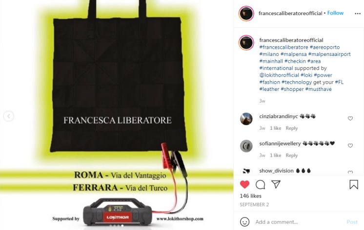 IG Post From Francesca Liberatore Offcial