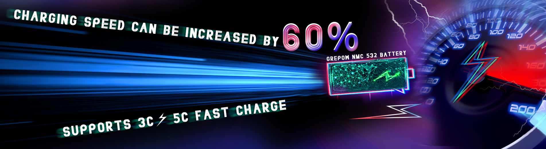 NMC 532 fast charge lipo battery pack from grepow & tattu